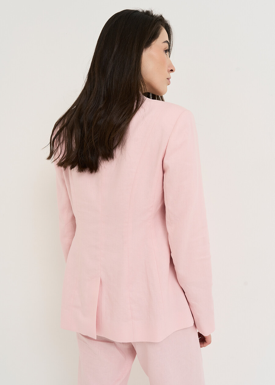 Giacca Gennifer in misto lino ROSABIANCO WHITE Donna , immagine n. 4