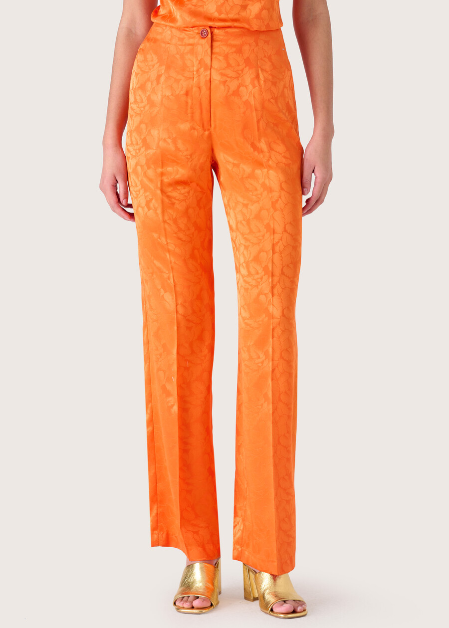 Pantaloni Emilya in satin ARANCIO SUNRISE Donna , immagine n. 2