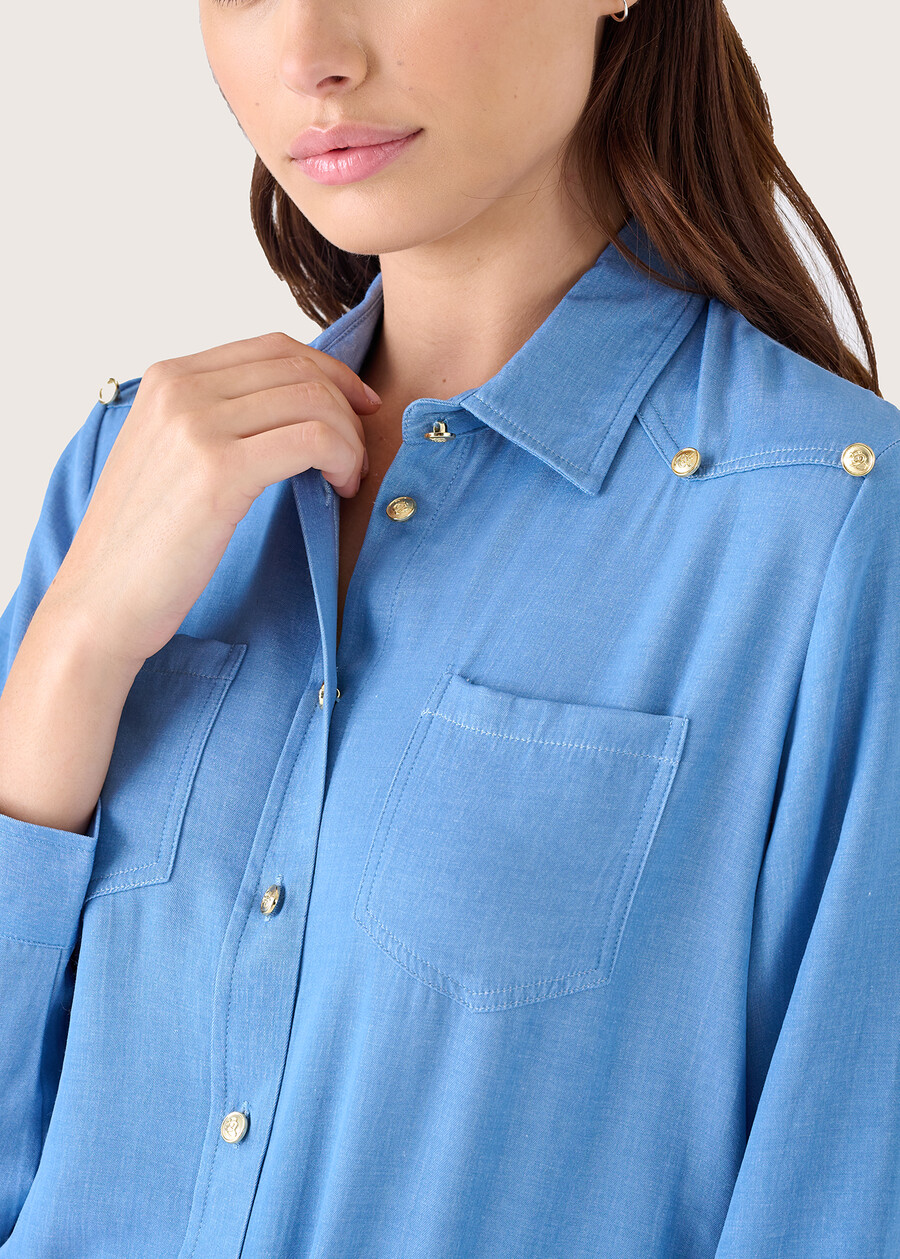 Camicia Cris in denim di viscosa DENIM Donna , immagine n. 2