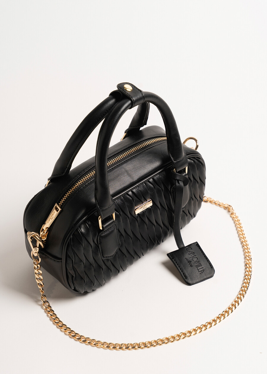 Bauletto Baby goffrato NERO BLACKMARRONE CARAMELLOROSSO Donna , immagine n. 2