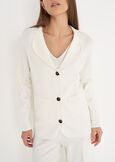 Cardigan Gianitoba modello blazer BLU NAVYBIANCO BURRO Donna immagine n. 2