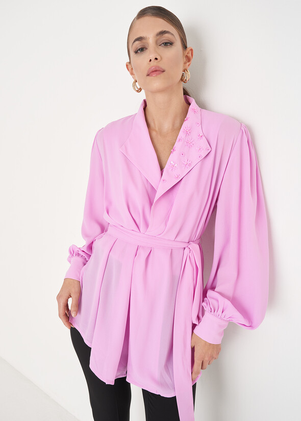Brice georgette blouse VIOLA ORCHIDEA Woman null