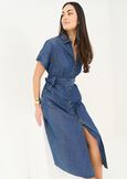 Abito midi Azalea in chambray DENIM Donna immagine n. 2