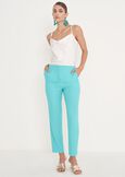 Pantalone Alice in cady BLUE TURCHESE Donna immagine n. 2