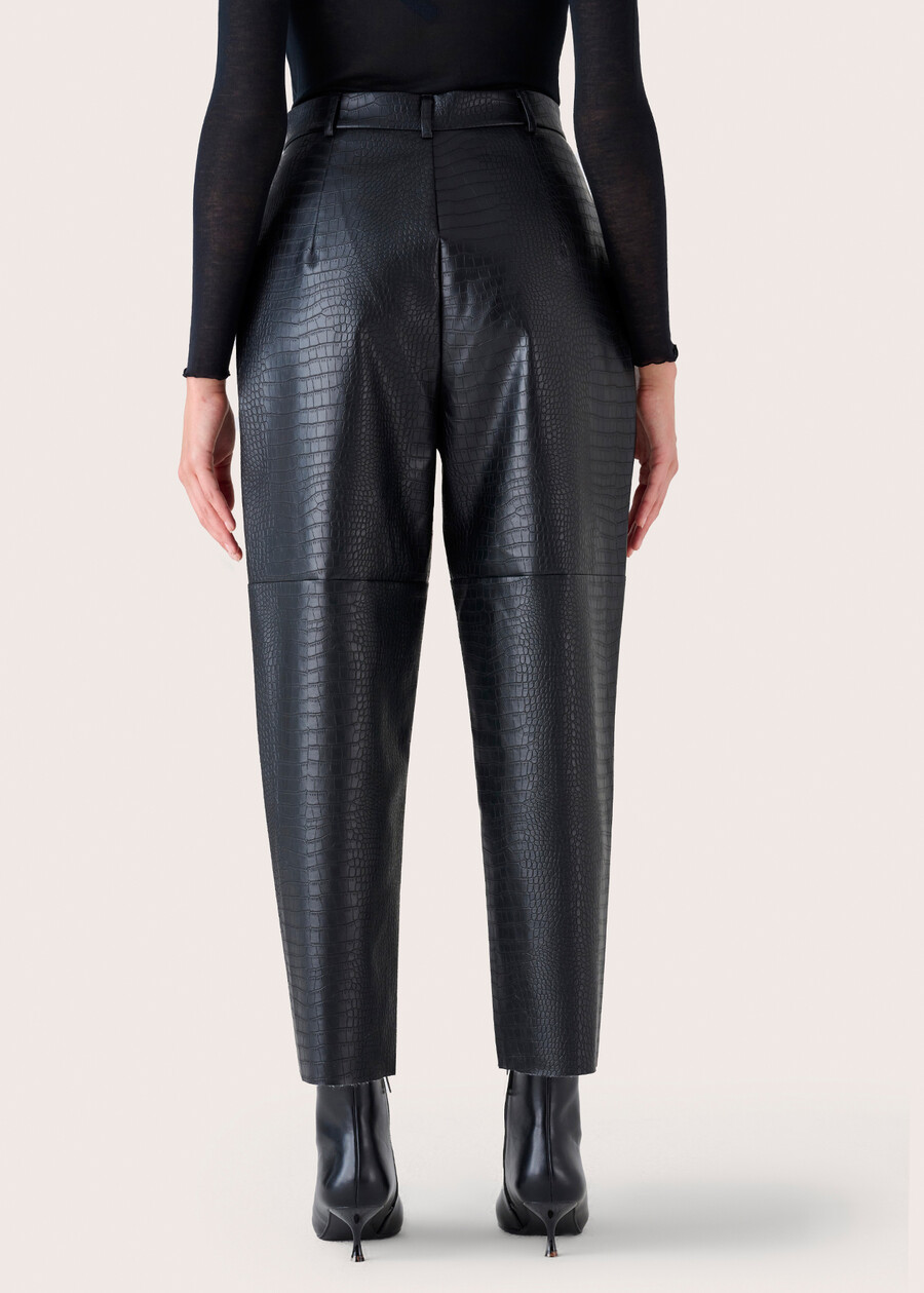 Pantalone Peony in ecopelle NERO BLACK Donna , immagine n. 6