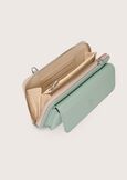 Piping eco-leather wallet BEIGE NARCISOVERDE ARGILLA Woman image number 4