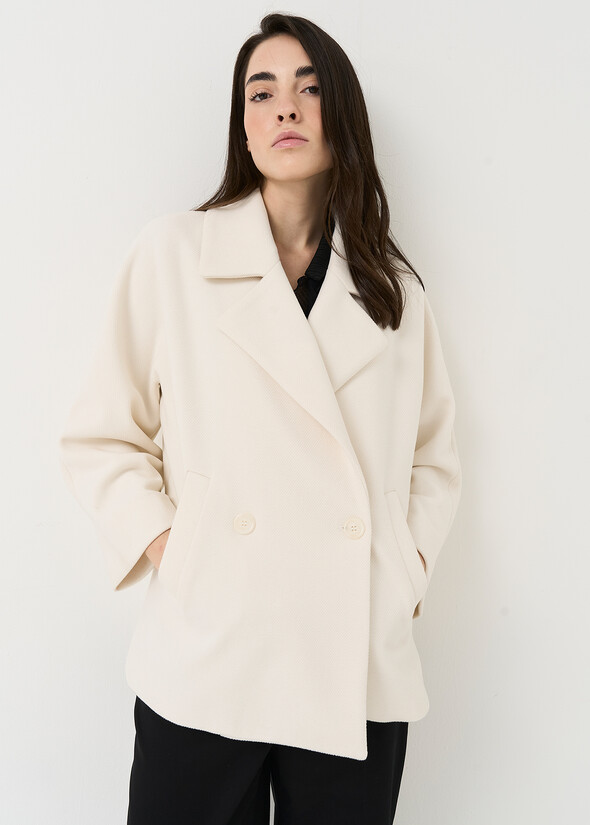 Cappotto Claudy doppiopetto BEIGE LATTE Donna