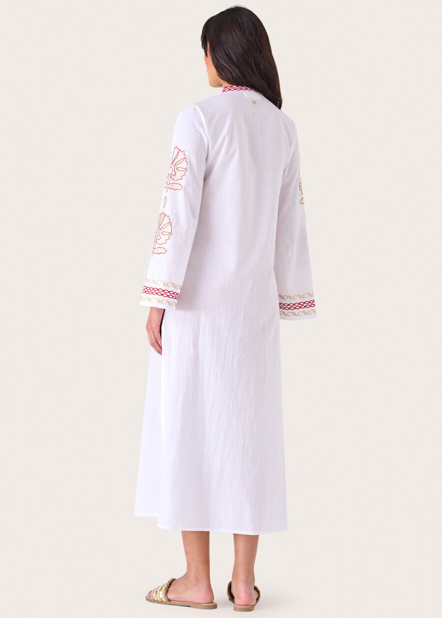 Alma 100% cotton tunic dress BIANCO Woman , image number 3