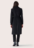 Cappotto Camillo in panno NERO BLACKBEIGE GREIGE Donna immagine n. 6