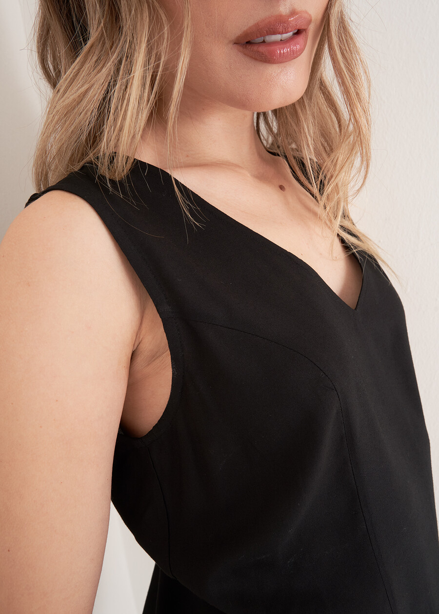 Top Boe Giromanica NERO BLACK Donna , immagine n. 2