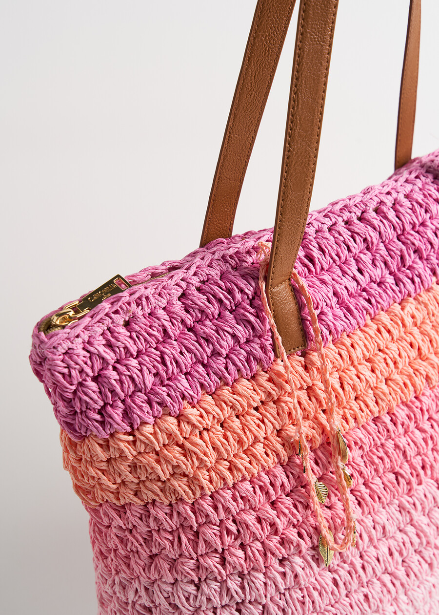 Borsa shopping Briget a righe ROSAROSA Donna , immagine n. 4