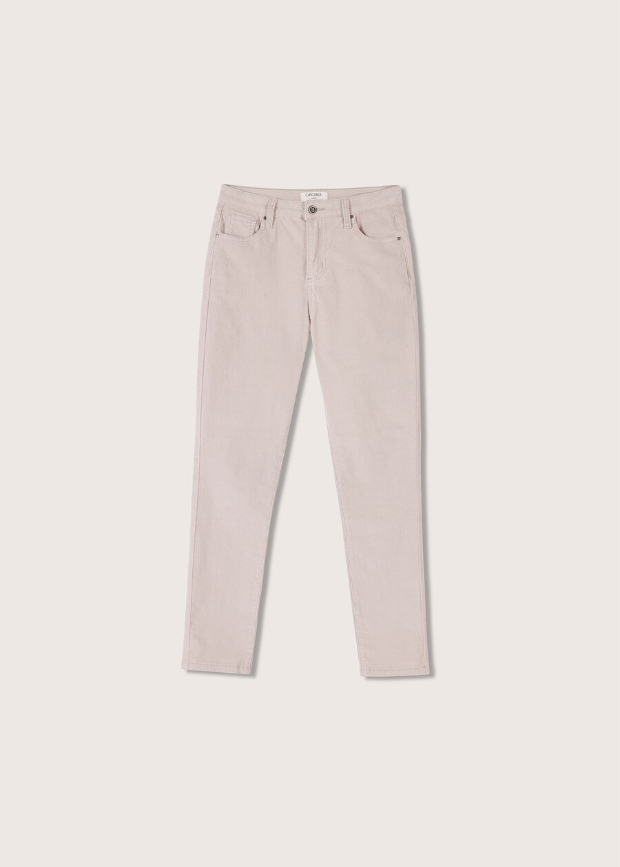 Kate cotton velvet trousers GRIGIO GREBLU GRAFITE Woman , image number 5