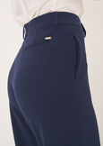 Pantalone Giorgia-F in screppino BLU MIDNIGHTVIOLA VINACCIA Donna immagine n. 3