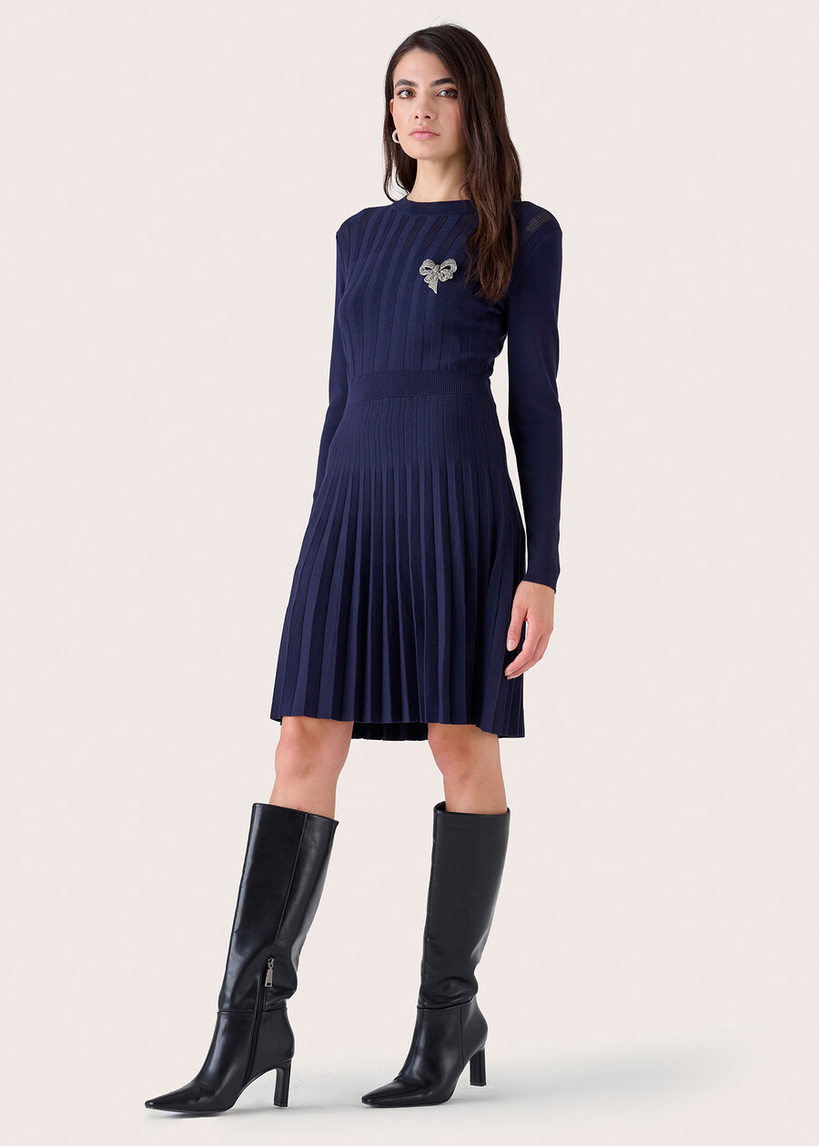 Abito Antilla con gonna plissettata BLUE OLTREMARE Donna , immagine n. 1
