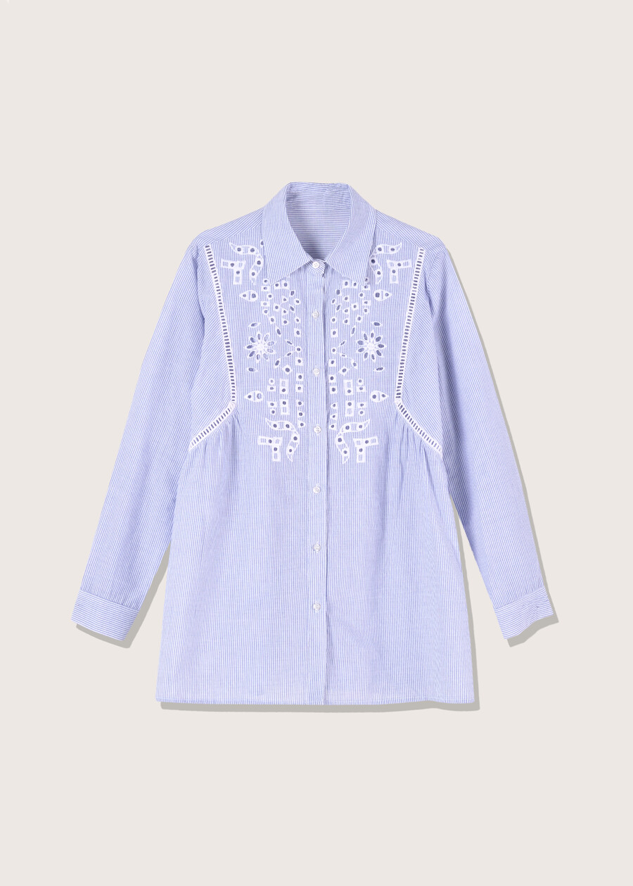 Camicia Cassy con ricami Sangallo BIANCO Donna , immagine n. 4