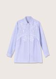 Camicia Cassy con ricami Sangallo BIANCO Donna immagine n. 4