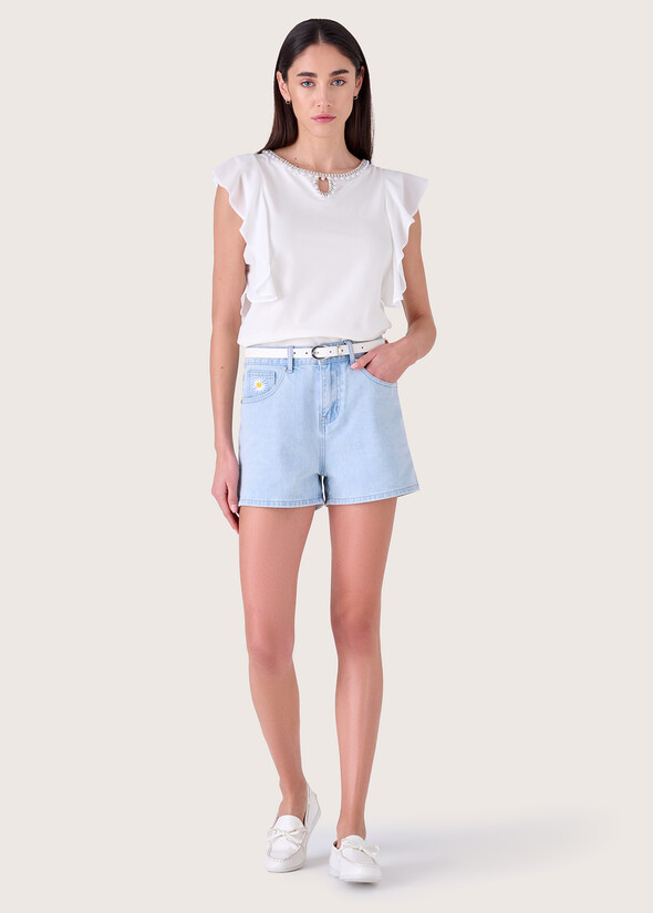 Brian light denim bermuda shorts DENI DENIM Woman null