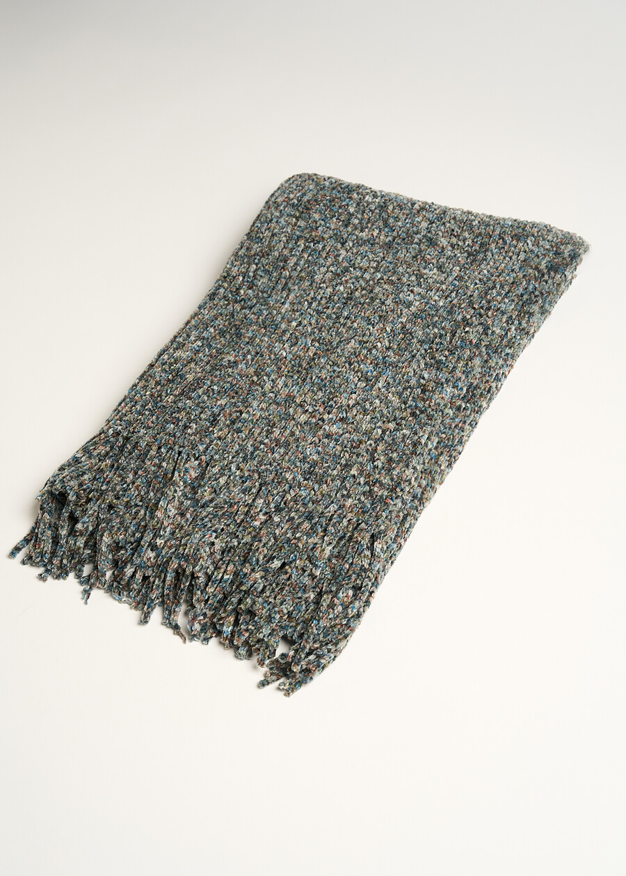 Sciarpa Samura in ciniglia BLU NAVY Donna , immagine n. 2