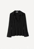 Sahara collared T-shirt NERO BLACK Woman image number 5