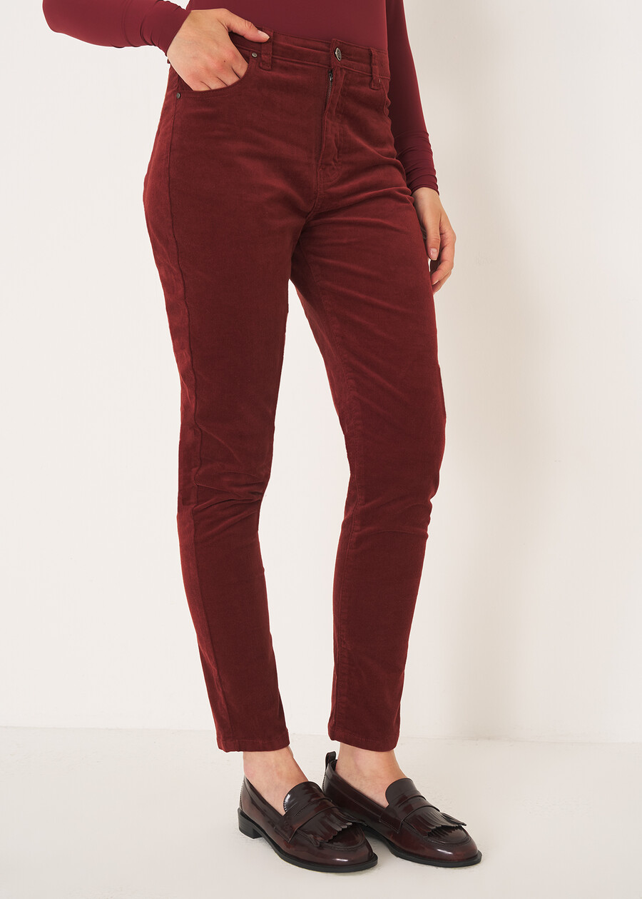 Kate-V smooth velvet pants VERDE ALGAROSSO CHIANTI Woman , image number 2