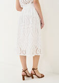 Gonna Giael midi traforata BIANCO WHITE Donna immagine n. 3
