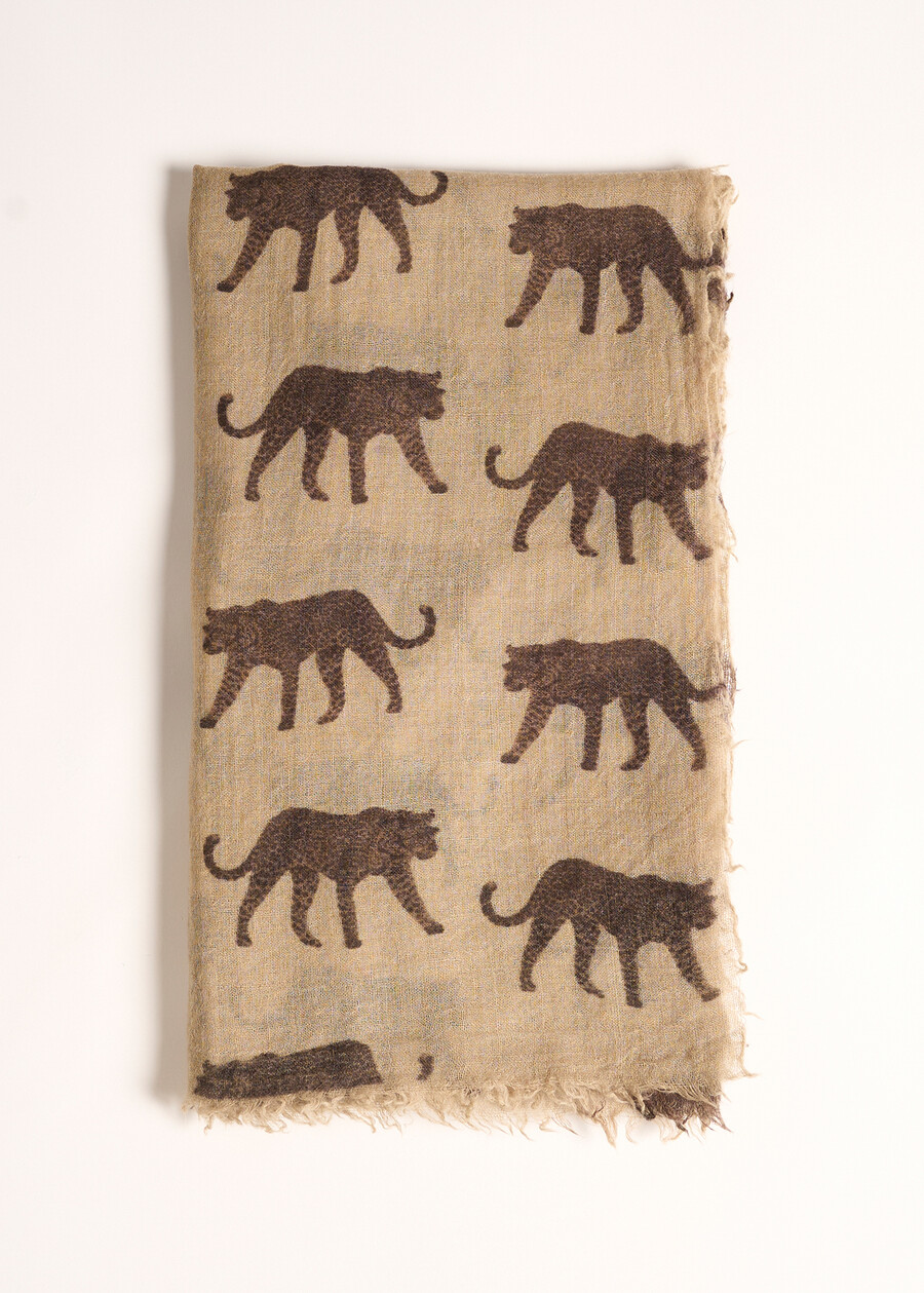 Sciarpa Strong 100% lana NERO BLACK Donna , immagine n. 2