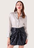 Camicia Cher in tessuto shimmer GRIGIO CLOUD Donna immagine n. 1
