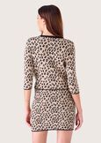 Maglia Maida con fantasia animalier NERO BLACK Donna immagine n. 3