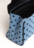 Brenda polka dot denim handbag NERO BLACK Woman image number 4