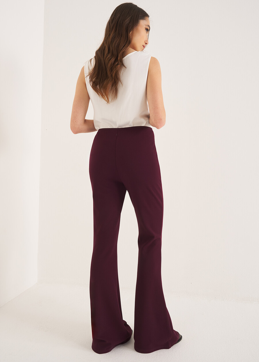 Pantalone Victoria-Q in screppino VIOLA VINACCIA Donna , immagine n. 5