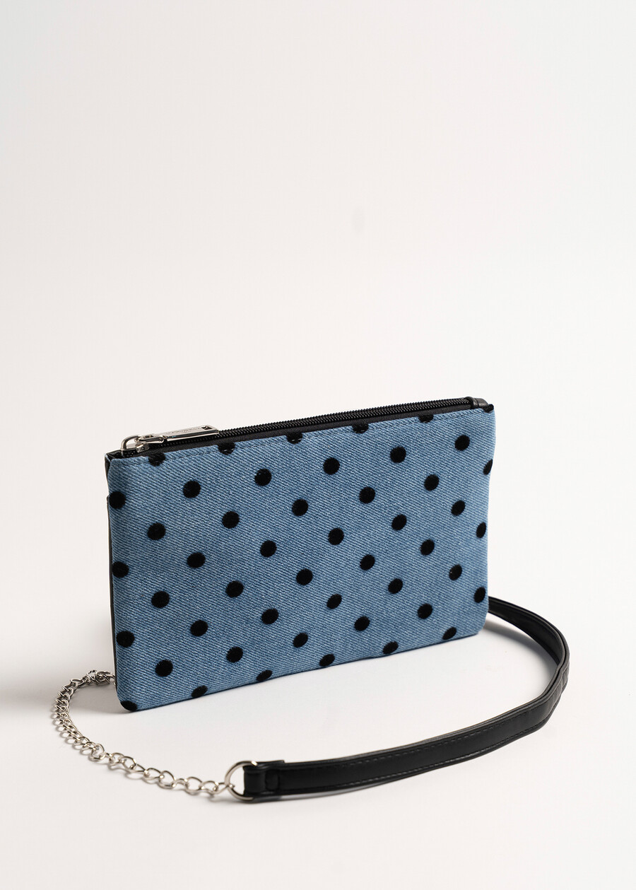 Tracolla Tonga Denim floccata NERO BLACK Donna , immagine n. 1