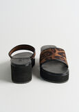 Sandalo Stanley-A animalier con zeppa MARRONE CARAMELLO Donna immagine n. 4