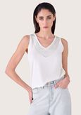 Top They con cristalli BIANCO Donna immagine n. 1