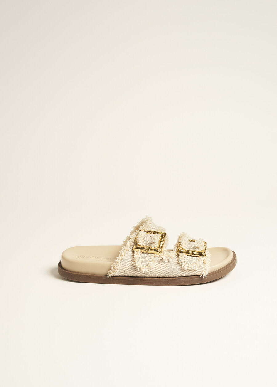 Sophora Sandal With Bamboo-Effect Buckle BEIGE Woman , image number 3