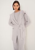 Cardigan Clotilde con collo a scialle MARRONE CAFFEGRIGIO PERLA Donna immagine n. 2