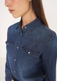Cristina denim shirt DENIM Woman image number 2