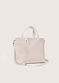 Bessie eco-leather shopping bag BIANCOVERDE NORIARANCIO SUNRISEVERDE HAVANA Woman image number 2