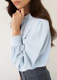 Carol classic blouse with ruching AZZURO AZZURRO Woman image number 4