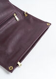 Blondie fold-over faux leather clutch NERO BLACKROSSO CHIANTI Woman image number 3