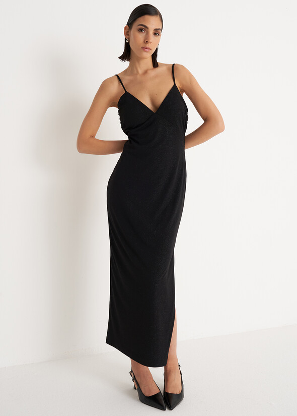 Andromeda longuette dress NERO BLACK Woman null