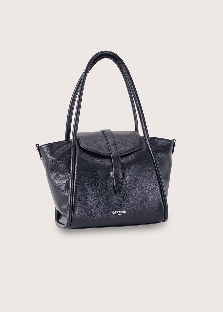 Borsa shopping Bridget in ecopelle NERO BLACKMARRONE CACAO Donna , immagine n. 2