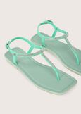 Slea flip-flops with strass VERDE POLINESIA Woman image number 2