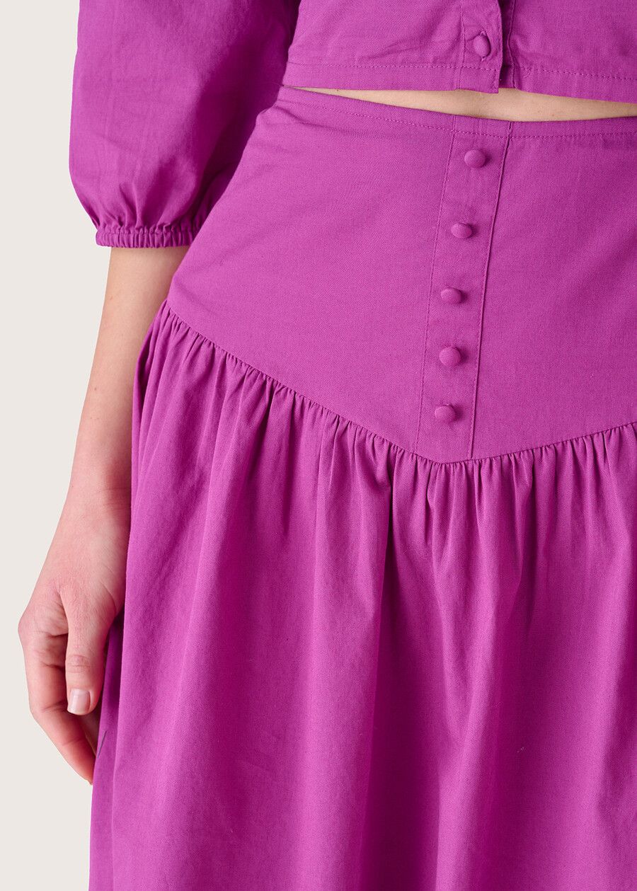 Gonna Girl 100% cotone VIOLA GRAPE Donna , immagine n. 3