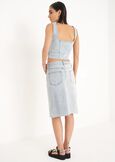 Gorgi cotton denim skirt DENIM LIGHT DENIM Woman image number 4