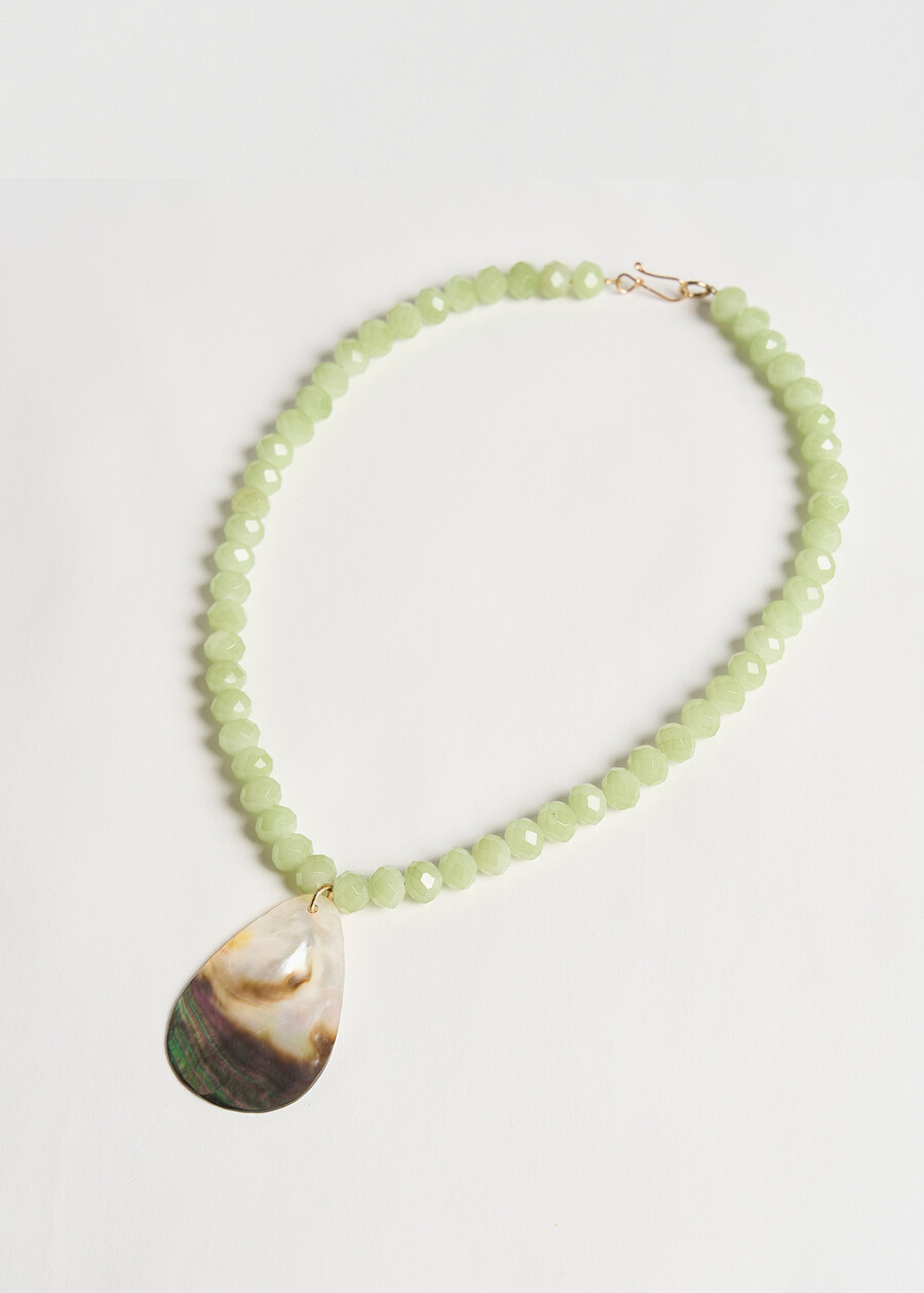 Glady necklace with mother of pearl VERDE Woman , image number 2