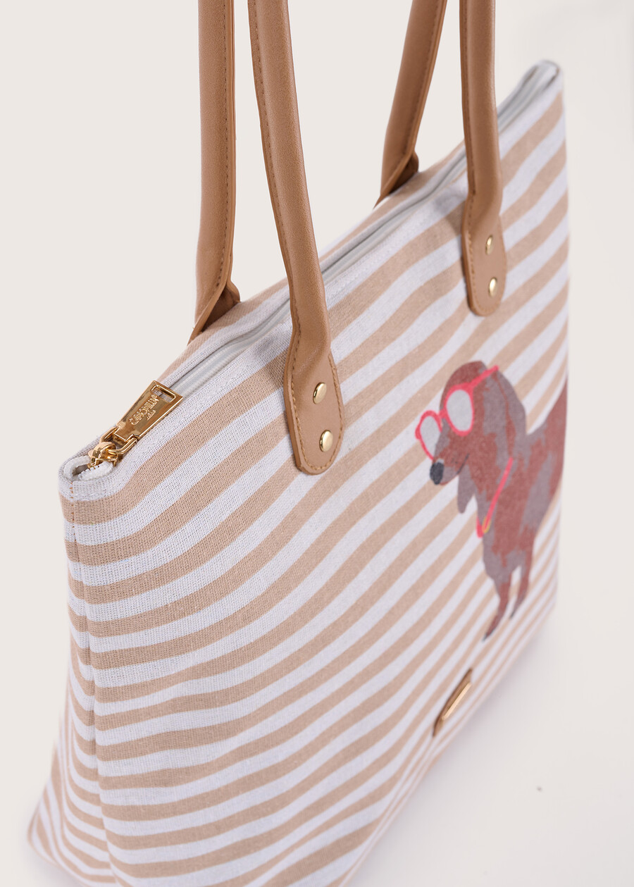 Bau shopping bag with print BIANCOBIANCO Woman , image number 2