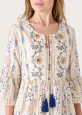 Azur 100% cotton dress BEIGE NAVAJO Woman image number 2