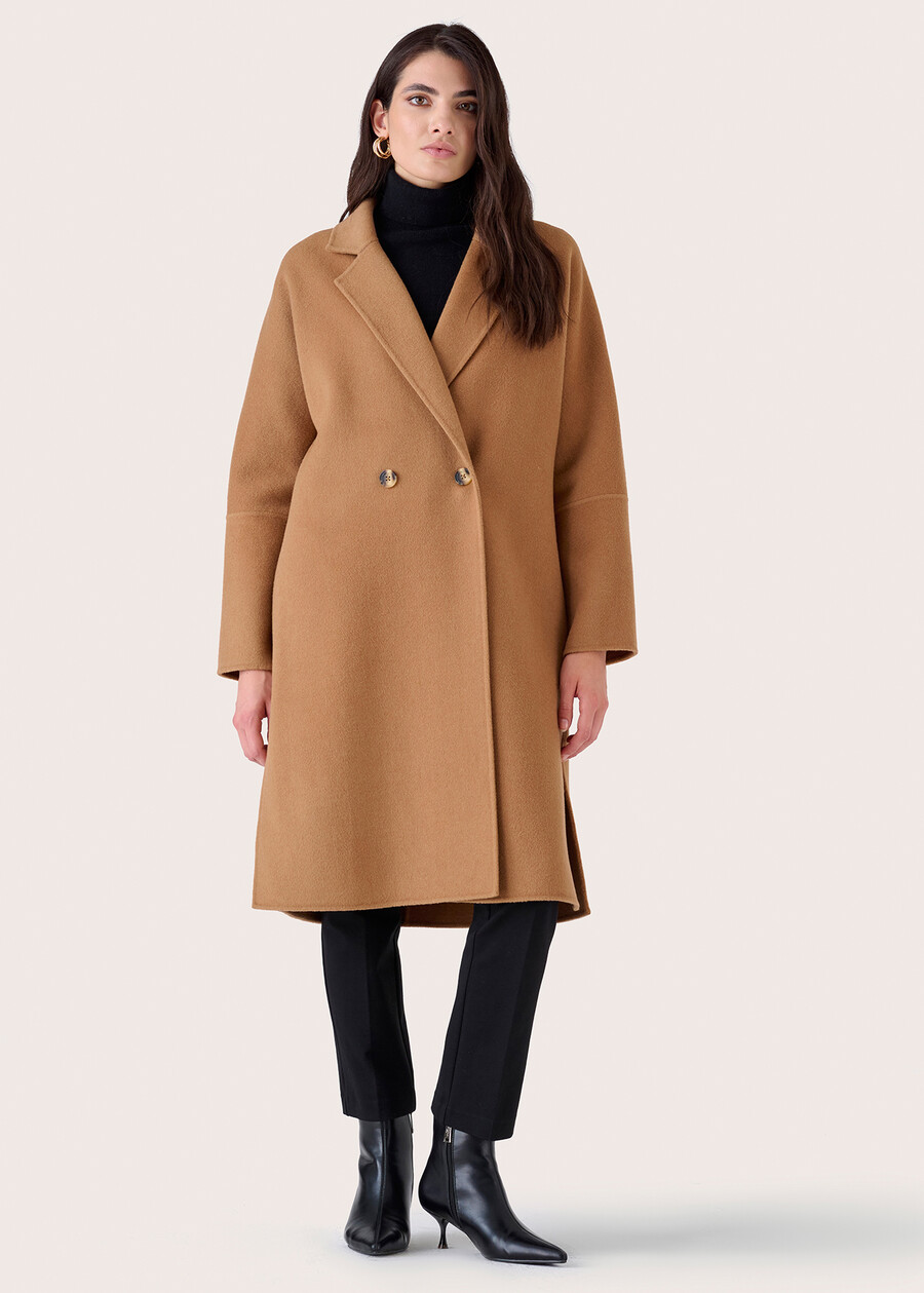 Corinne 100% woolen coat NERO BLACKBEIGE CAMMELLO Woman , image number 2