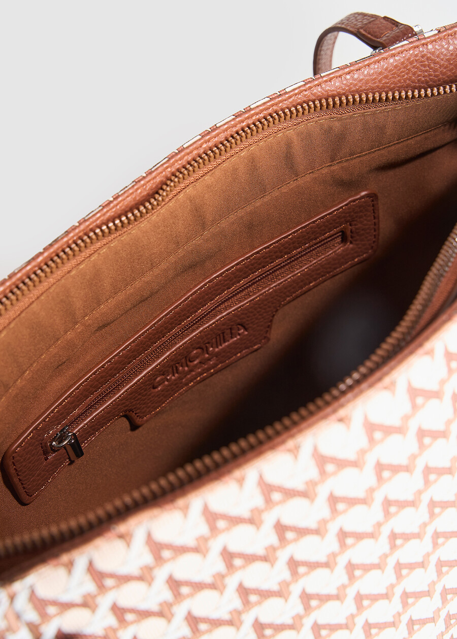 Shopping Bely stampa intreccio MARRONE PIGNA Donna , immagine n. 3