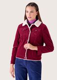 Gilly 100% cotton jacket ROSSO SYRAH Woman image number 1